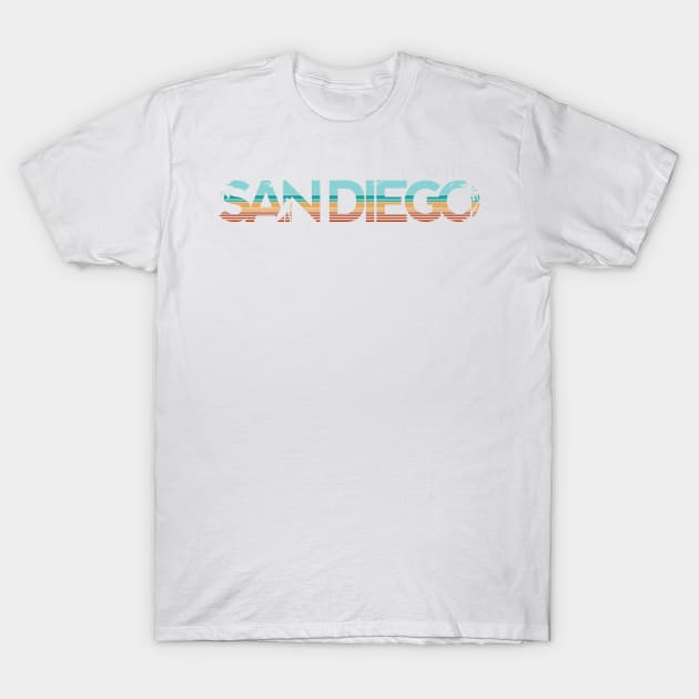 Retro California Surf Vintage Beach Cali 80s Venice Cali Golden State San Diego Pacific Ocean West Coast T-Shirt by Shirtsurf